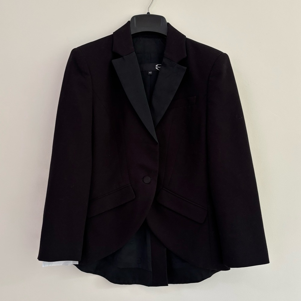 Roberto Cavalli Black Formal Blazer Tailored Suit Jacket, Women's S
